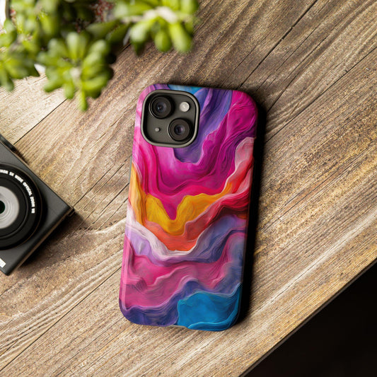 3D Mosaic Phone Case Look iPhone 15 14 13 12 11 pro max, Samsung Galaxy S22 S23 S24 Ultra Abstract Art Phone Case Green Phone Case, Mosaic