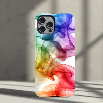Alcohol Ink Phone Case, Tough Phone Case for iPhone, Samsung, Google Pixel, Colorful Print Phone Case, Flexi Phone Case, Rainbow Phone Case